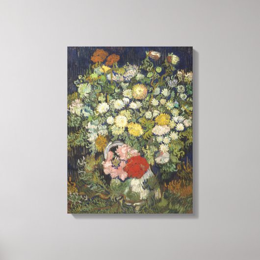 Toile Vincent Van Gogh | Bouquet of Flowers dans un vase (Recto)