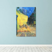 Toile Vincent van Gogh Café Terrasse en soirée (Insitu (Plancher de Bois))