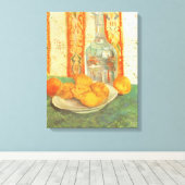 Toile Vincent van Gogh - Carafe et citrons sur une assie (Insitu (Plancher de Bois))