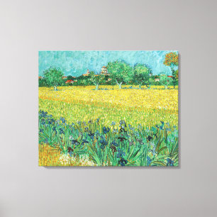 Toile Vincent van Gogh - Champ avec Iris près d'Arles