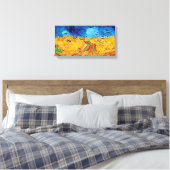Toile Vincent Van Gogh - Champ de blé avec corbeaux noir (Insitu(Chambre))