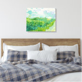 Toile Vincent van Gogh - Champ de blé vert, Auvers (Insitu(Chambre))