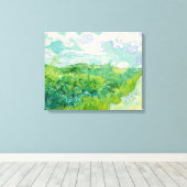 Toile Vincent van Gogh - Champ de blé vert, Auvers (Insitu (Plancher de Bois))