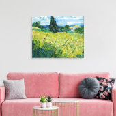 Toile Vincent van Gogh - Champ de blé vert avec cyprès (Insitu(Salon))