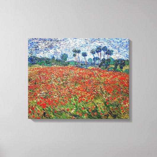 Toile Vincent van Gogh - Champ de coquelicots (Recto)