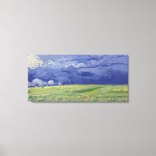 Toile Vincent van Gogh | Champs de roues sous Thunderclo (Recto)