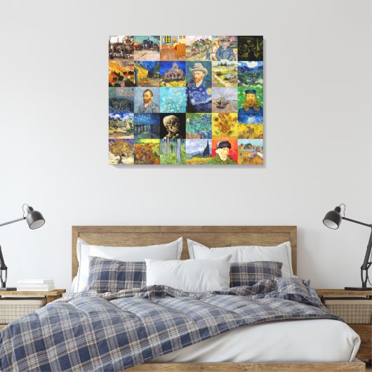Toile Vincent van Gogh - chefs-d'oeuvre Mosaic Patchwork (Insitu(Chambre))
