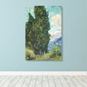 Toile Vincent van Gogh - Cyprès (Insitu (Plancher de Bois))