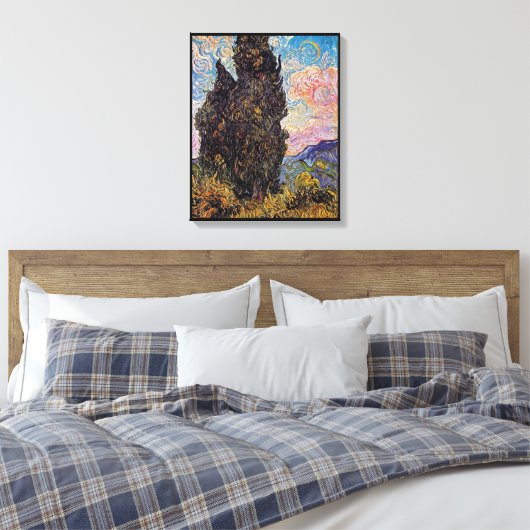 Toile Vincent Van Gogh - Cypress Fine Art Tree Lover (Insitu(Chambre))