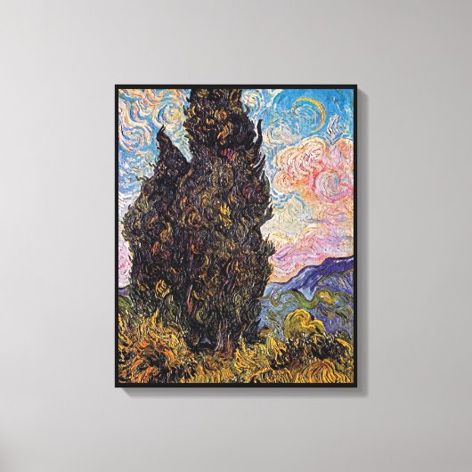 Toile Vincent Van Gogh - Cypress Fine Art Tree Lover (Recto)