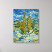 Toile Vincent Van Gogh, deux peupliers dans les Alpilles (Recto)