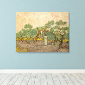 Toile Vincent van Gogh - Femmes cueillant des olives (Insitu (Plancher de Bois))