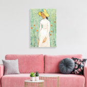 Toile Vincent van Gogh - Fille en Blanc (Insitu(Salon))