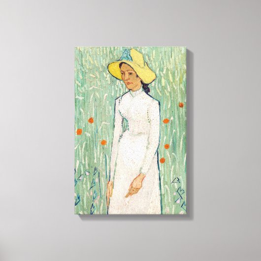 Toile Vincent van Gogh - Fille en Blanc (Recto)