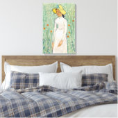 Toile Vincent van Gogh - Fille en blanc (Insitu(Chambre))