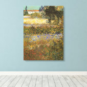 Toile Vincent van Gogh - Flower Garden (Insitu (Plancher de Bois))
