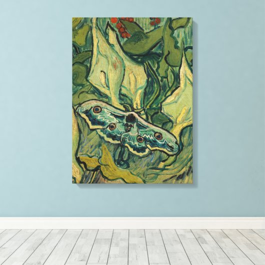 Toile Vincent van Gogh - Giant Peacock Moth (Insitu (Plancher de Bois))