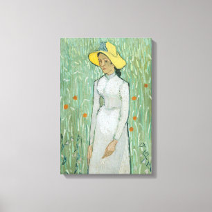 Toile Vincent van Gogh   girl à White, 1890