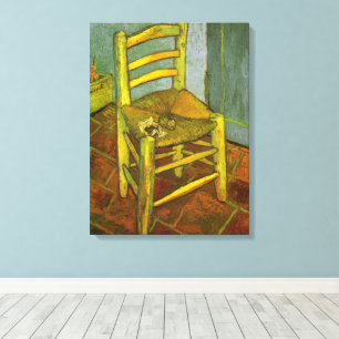 Toile Vincent van Gogh - La chaise de Vincent avec sa pi