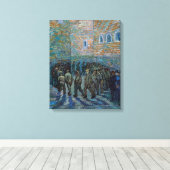 Toile Vincent van Gogh - La cour de la prison (Insitu (Plancher de Bois))