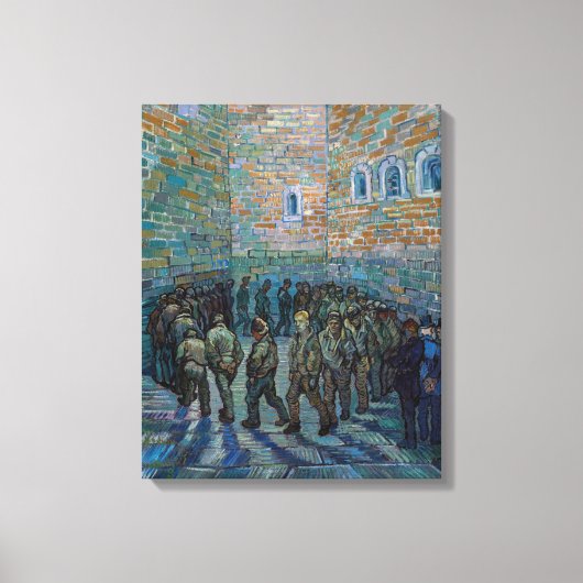 Toile Vincent van Gogh - La cour de la prison (Recto)