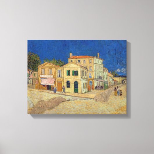 Toile Vincent van Gogh - La Maison Jaune / La Rue (Recto)