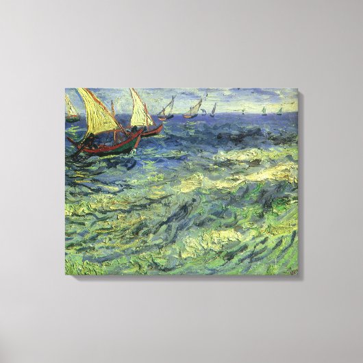 Toile Vincent van Gogh - La mer à Saintes Maries (Recto)