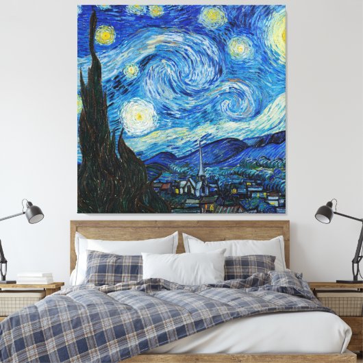 Toile Vincent Van Gogh La Nuit étoilée (Insitu(Chambre))