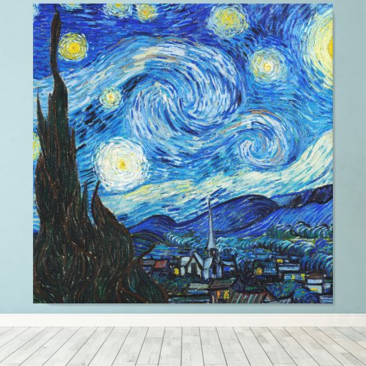 Toile Vincent Van Gogh La Nuit étoilée (Insitu (Plancher de Bois))