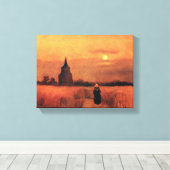 Toile Vincent Van Gogh - La Vieille Tour Dans Les Champs (Insitu (Plancher de Bois))