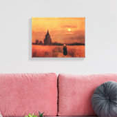 Toile Vincent Van Gogh - La Vieille Tour Dans Les Champs (Insitu(Salon))