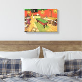 Toile Vincent Van Gogh - Le Café De Nuit À Arles (Insitu(Chambre))