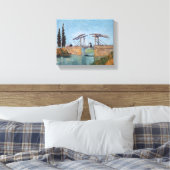 Toile Vincent Van Gogh - Le pont des Langlois à Arles (Insitu(Chambre))
