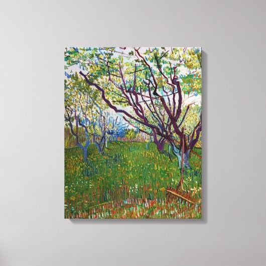 Toile Vincent van Gogh - Le verger en fleurs (Recto)