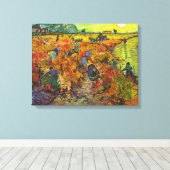 Toile Vincent van Gogh - Le vignoble rouge (Insitu (Plancher de Bois))