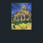 Toile Vincent van Gogh - L'église d'Auvers<br><div class="desc">L'église d'Auvers (1890) de Vincent van Gogh est un Post impressionnisme vintage de peinture religieuse architecturale. Une femme se promenant le long d'un chemin vers la chapelle du village avec de beaux vitraux. Une scène architecturale de la vie quotidienne. À propos de l'artiste : Vincent Willem van Gogh (1853-1890) était...</div>