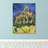 Toile Vincent van Gogh - L'église d'Auvers (Insitu (Plancher de Bois))