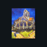 Toile Vincent van Gogh - L'église d'Auvers<br><div class="desc">L'église d'Auvers / l'Eglise à Auvers-sur-oise par Vincent Van Gogh en 1890</div>