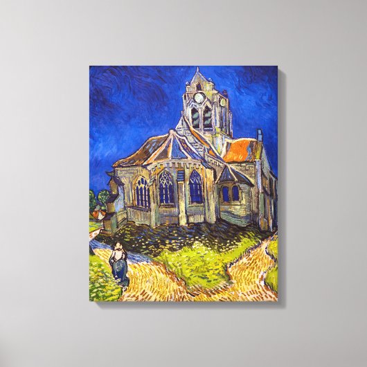 Toile Vincent van Gogh - L'église d'Auvers (Recto)