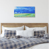 Toile Vincent van Gogh - Les champs de roues sous Thunde (Insitu(Chambre))