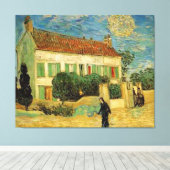 TOILE VINCENT VAN GOGH - MAISON BLANCHE DE NUIT CANVAS (Insitu (Plancher de Bois))