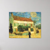 VINCENT VAN GOGH - MAISON BLANCHE DE NUIT CANVAS