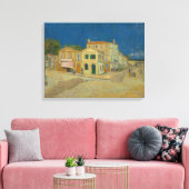 Toile Vincent Van Gogh, Maison Jaune, Rue (Insitu(Salon))