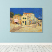 Toile Vincent van Gogh - Maison Jaune / Rue (Insitu (Plancher de Bois))