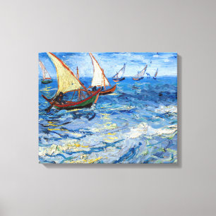 Toile Vincent van Gogh - Marine à Saintes-Maries
