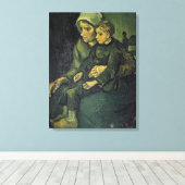 Toile Vincent van Gogh | Mère et Enfant, 1885 (Insitu (Plancher de Bois))