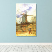 Toile Vincent van Gogh - Moulin de la Galette, Moulin à  (Insitu (Plancher de Bois))