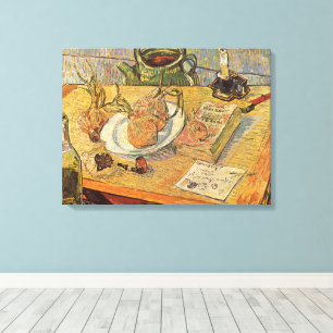 Toile Vincent van Gogh - Nature morte avec planche à des