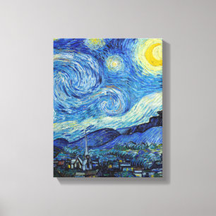 Toile Vincent Van Gogh Nuit d'art Vintage