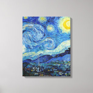 Toile Vincent Van Gogh Nuit étoilée Art fin vintage